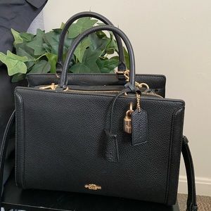 Black coach purse
